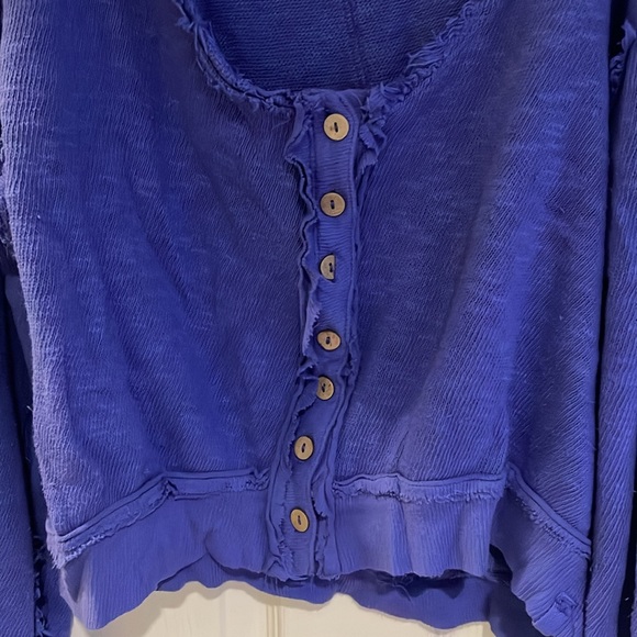 We the free/Free People short cardigan in a purpley blue size small - Picture 2 of 8